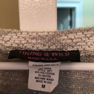 Gray crop top